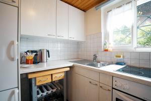 Köök või kööginurk majutusasutuses Apartment im Chalet Speer