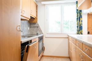 Una cocina o zona de cocina en Chalet Chapfwald
