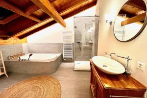 Vannituba majutusasutuses Apartment zum Leist