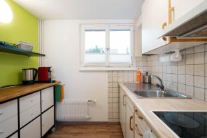 Eldhús eða eldhúskrókur á Apartment Heimathus