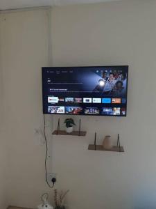 TV o dispositivi per l'intrattenimento presso The Cupid Chalet