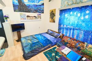Χώρος καθιστικού στο Van Gogh Tokyo Shinjyuku Shibuya New Open !