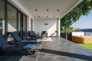Posezení v ubytování Duna Rév Apartman