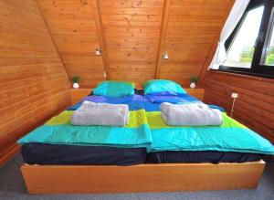 Postel nebo postele na pokoji v ubytování Ferienhaus Seestern