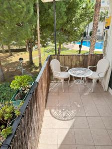 Zahrada ubytování Beach Flat Albir,Esmeralda