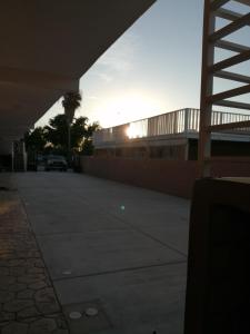 Východ nebo západ slunce při pohledu z apartmánu nebo okolí