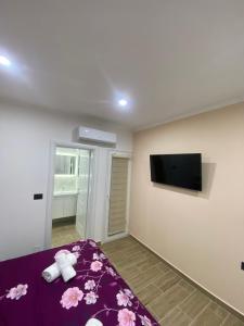 TV a/nebo společenská místnost v ubytování Hodo guest house