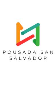 un logotipo para una agencia de San Salvador en Pousada San Salvador, en Salvador