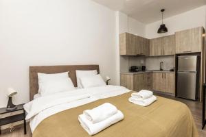 Ένα ή περισσότερα κρεβάτια σε δωμάτιο στο Raise Panormou Urban Nest