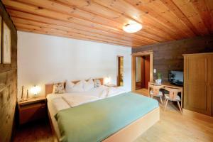 Postel nebo postele na pokoji v ubytování Chalet Sonne Vandans