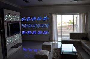Χώρος καθιστικού στο Peaceful Retreat 3BHK For six person
