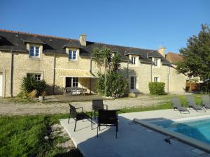 Bazén v ubytování Gîte Les Petites Landes - Piscine privée proche plages nebo v jeho okolí