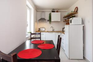 Kuchyň nebo kuchyňský kout v ubytování Apartments Hana