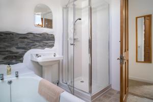 Koupelna v ubytování Garden Cottage Newcastle Emlyn + 6 fotografií