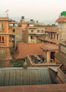 Vista generica su Bhaktapur o vista sulla città dall'interno dell'hotel