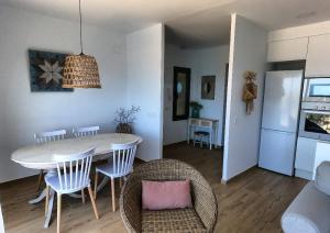 A kitchen or kitchenette at Hostal Sa Malica