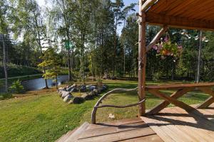 Zahrada ubytování Elupuu forest cabin with sauna