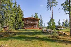 Zahrada ubytování Elupuu forest cabin with sauna