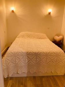 Кровать или кровати в номере Appartement avec terrasse, Arena Paris sud 7 km