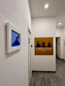 Un televizor și/sau centru de divertisment la B&B I TRE SANTI