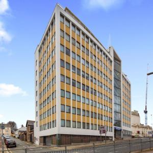 Bygningen som lejligheden ligger i