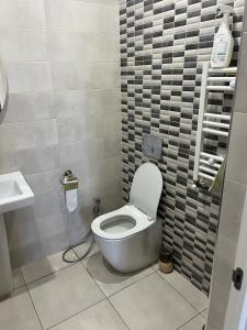 a bathroom with a toilet and a sink at Ashtarak Nor Tun in Ashtarak