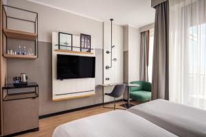 Postel nebo postele na pokoji v ubytování Sopot Marriott Resort & Spa