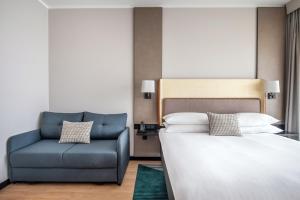 Postel nebo postele na pokoji v ubytování Sopot Marriott Resort & Spa