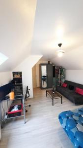 Χώρος καθιστικού στο Le chaudron vert