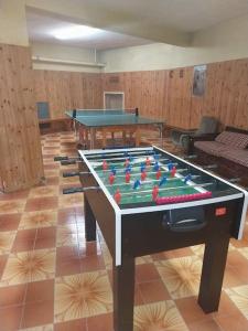 ein Zimmer mit einem Billardtisch und Tischtennisplatten in der Unterkunft Residence Panorama Rivisondoli in Rivisondoli