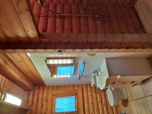 an overhead view of the ceiling of a cabin at Holiday Home Christopher by Interhome in Ruhmannsfelden