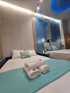 Lounge garden sea relax客房内的一张或多张床位