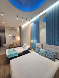 Lounge garden sea relax客房内的一张或多张床位