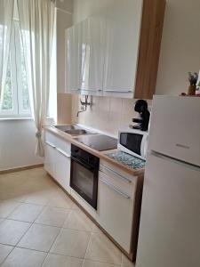 Kuchyňa alebo kuchynka v ubytovaní Apartman Fiume