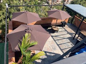 Balkón nebo terasa v ubytování Hostal Del Cielo