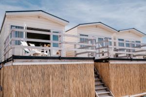 Μπαλκόνι ή βεράντα στο Rijk aan Zee Ecolodges