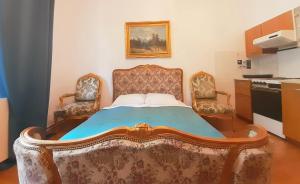 Cama ou camas em um quarto em Villa Vinohrady