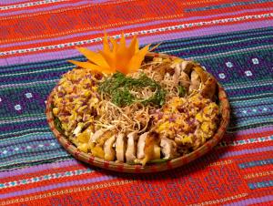a bowl of food on a table at Sapaxa Spring Garden Ecolodge in Sapa +95 photos