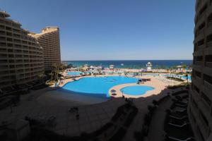 a view of a swimming pool at a resort at Porto Sokhna Red Sea in Ain Sokhna