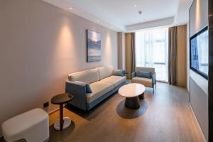 Posezení v ubytování Atour Hotel Huizhou Zhongkai Tianyi