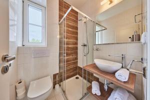 Koupelna v ubytování Hotel Auri