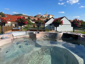 Bazén v ubytování Apartmány Pod Novou nebo v jeho okolí
