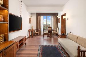 Istumisnurk majutusasutuses Varnabas Museum Hotel