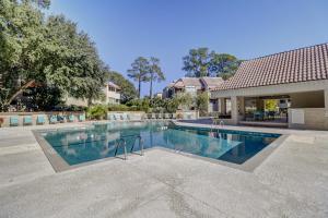 a swimming pool in the middle of a house at Anchorage 7442 in Hilton Head Island