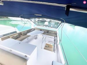 a view of the cockpit of a boat at Luxury 2 Bed Boat With Crew in Ban Laem Hin