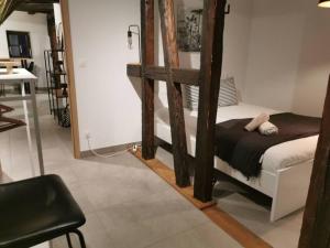 Postel nebo postele na pokoji v ubytování La Pomme du Président III + 17 fotografií