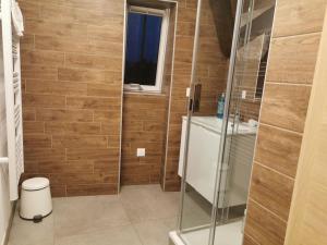 Koupelna v ubytování La Pomme du Président III