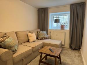 Χώρος καθιστικού στο Apartment im Souterrain