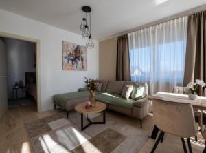 a living room with a couch and a table at Apartment Kona in Ivanja Reka