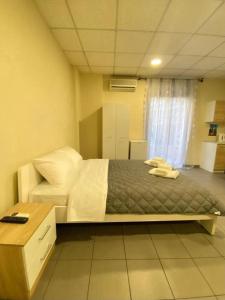 Postel nebo postele na pokoji v ubytování Dima Rooms And Apartments